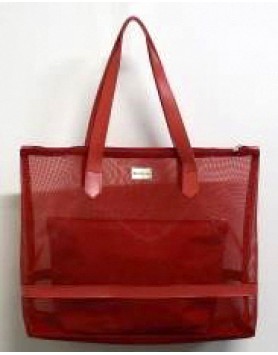 Пляжная красная сумка 3355 с несессером Mariah Parisotto